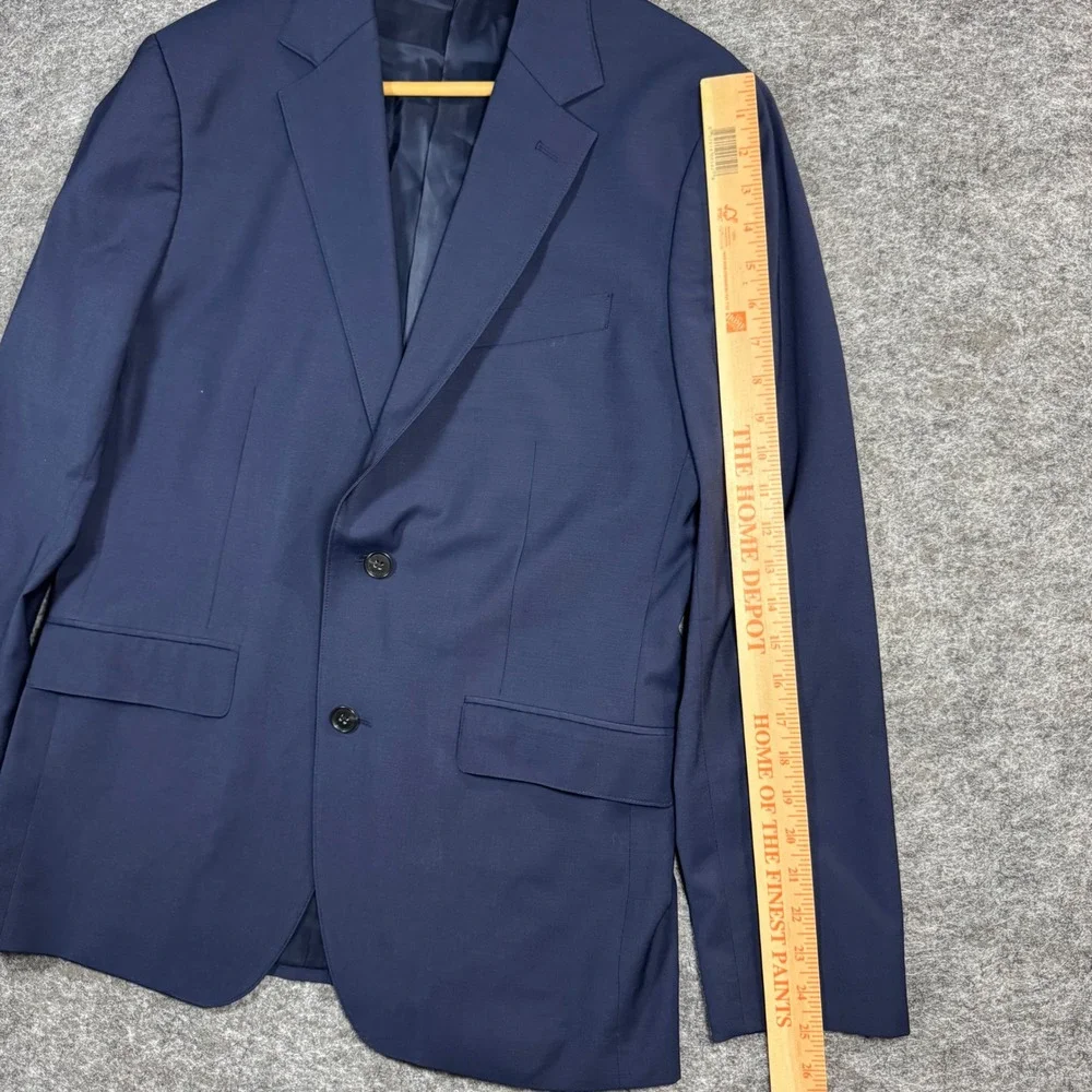 Bonobos Slim Fit 2 Piece Suit Mens 40R Marzotto Wool Navy Blue 32x32 Classic